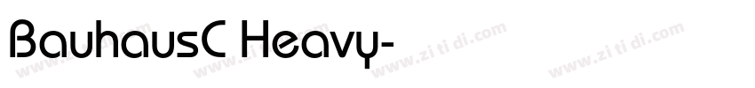 BauhausC Heavy字体转换
